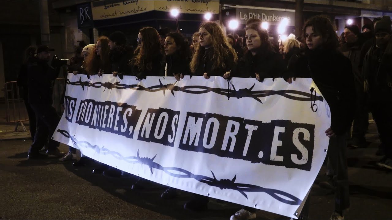 Marche en mémoire des naufragé.e.s du 24 novembre 2021 Dunkerque