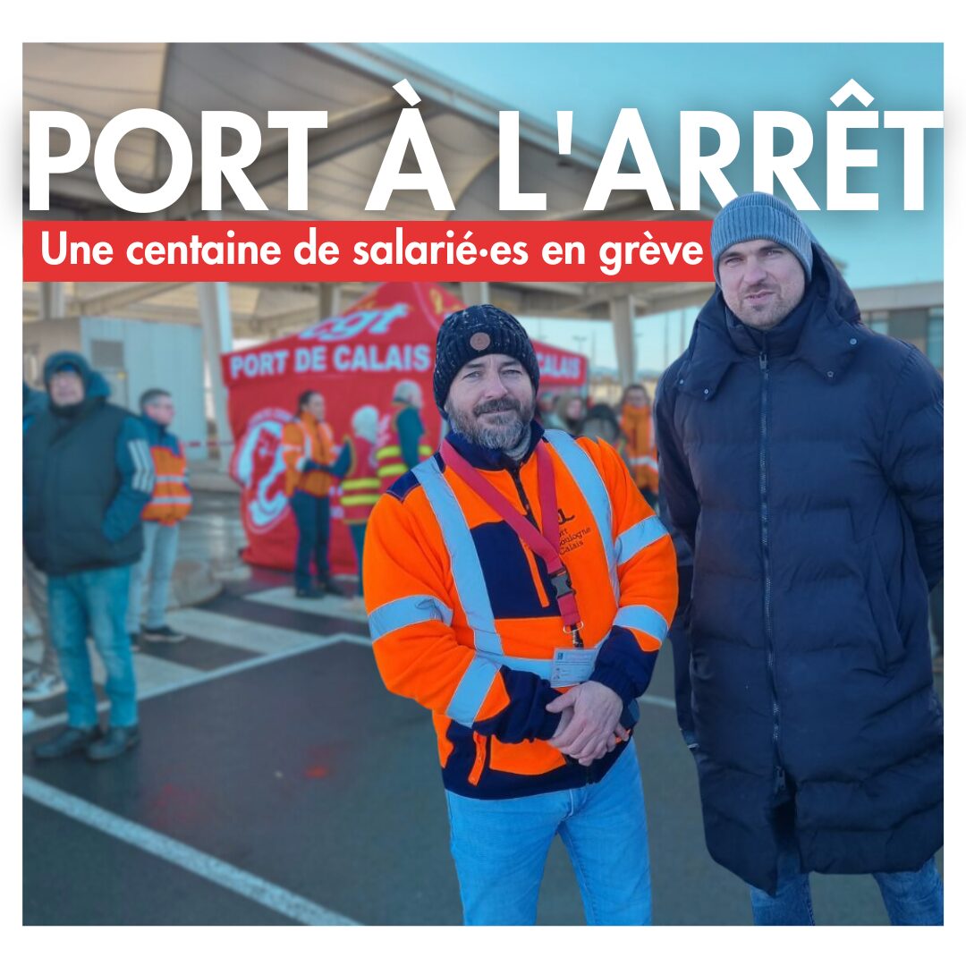 port à l’arrêt : une centaine de salarié·es  en grève